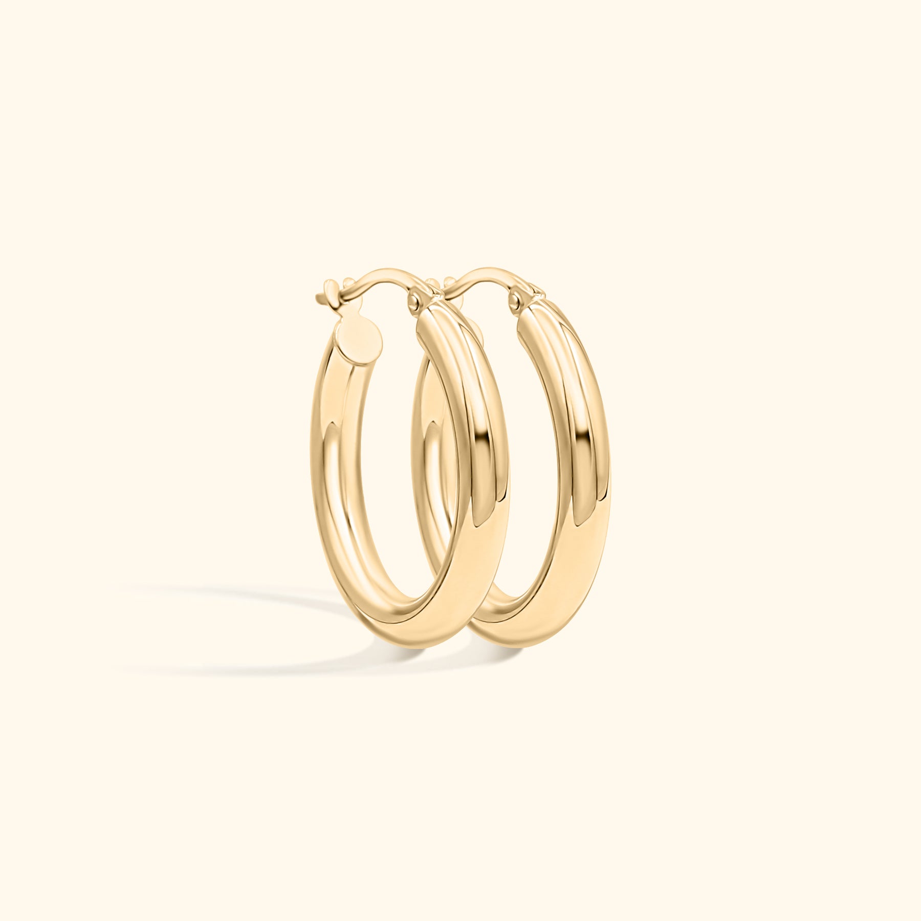 14K Gold Hoop Earrings | 20 mm