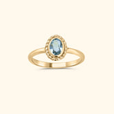 December blue topaz - Birthstone ring